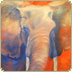 oil painting elephant