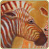 oil painting zebras