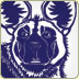 linocut wild dog